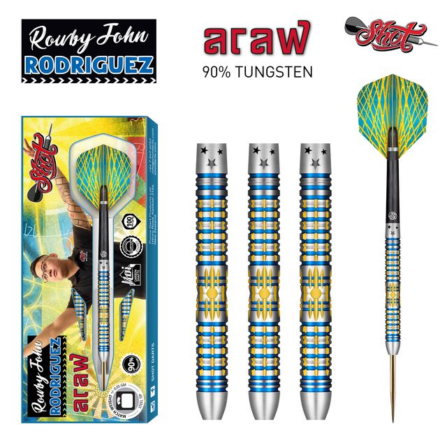 Shot Rowby- John Rodriguez Araw 26 grams Steel Tip Darts