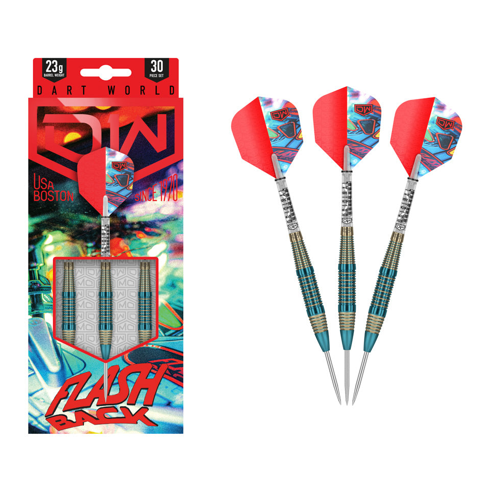 Dart World Flash Back 23G Steel Tip Darts