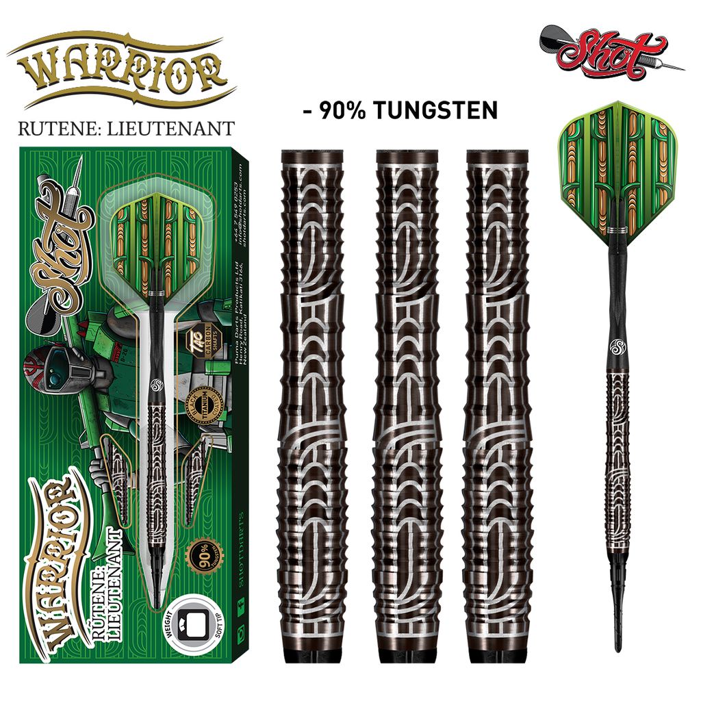 Shot Warrior Rutene: Lieutenant 1 Series 20 grams Soft Tip Darts