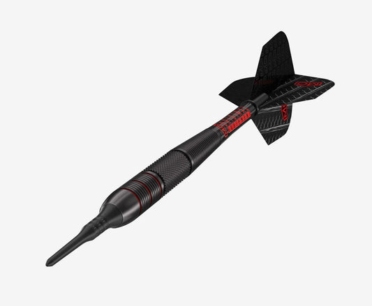 Dart World Charger 20 grams Black Coated Soft Tip Darts