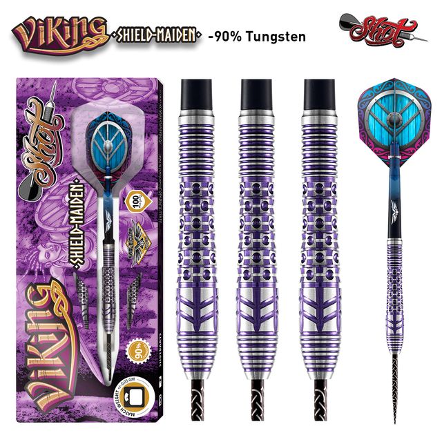 Shot Viking Shield Maiden 24 grams Steel Tip Darts