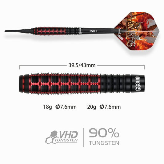 Vaelkris V1 ONE80 Soft Tip Darts 18Grams