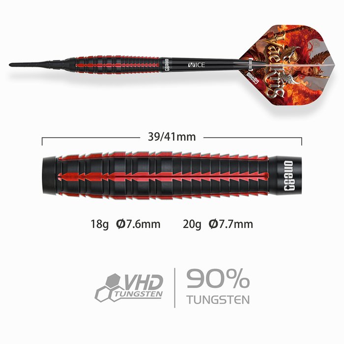 Vaelkris V5 ONE80 Soft Tip Darts 18 Grams