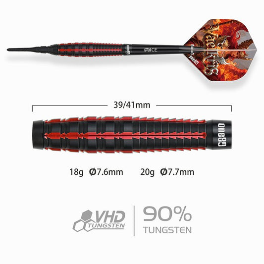 Vaelkris V5 ONE80 Soft Tip Darts 18 Grams