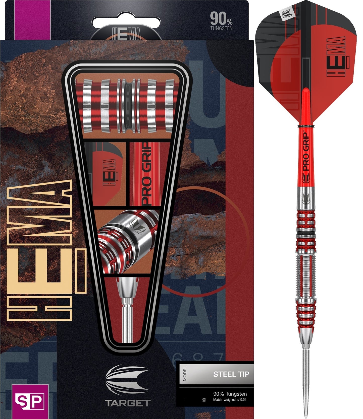 Target Hema 02 23 grams Swiss Point Steel Tip Darts