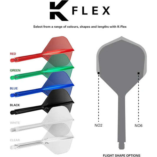 K-FLEX Bundle- INTERMEDIATE 26mm No.2 Shape RED BLUE AND GREEN