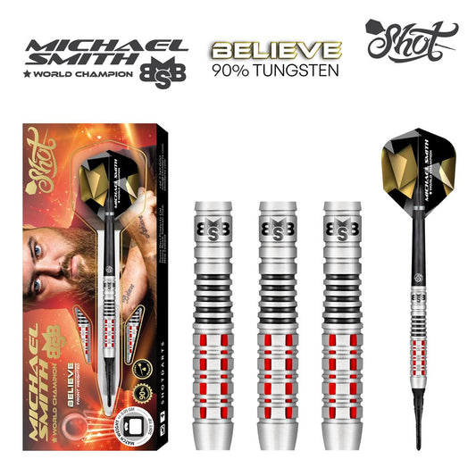 Shot Michael Smith Believe 18 grams Soft Tip Darts
