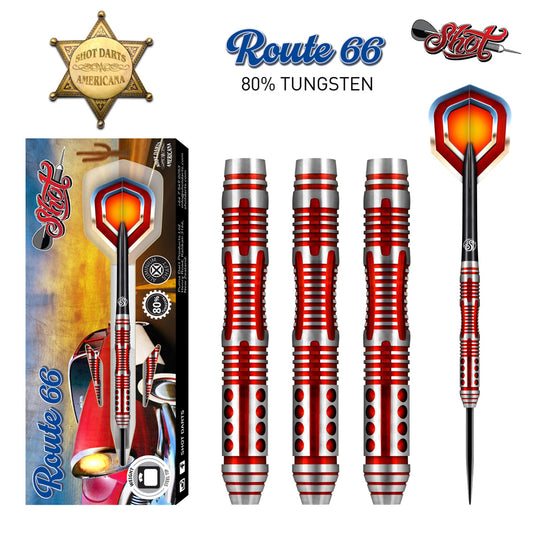 Shot Route 66 25G Steel Tip Darts