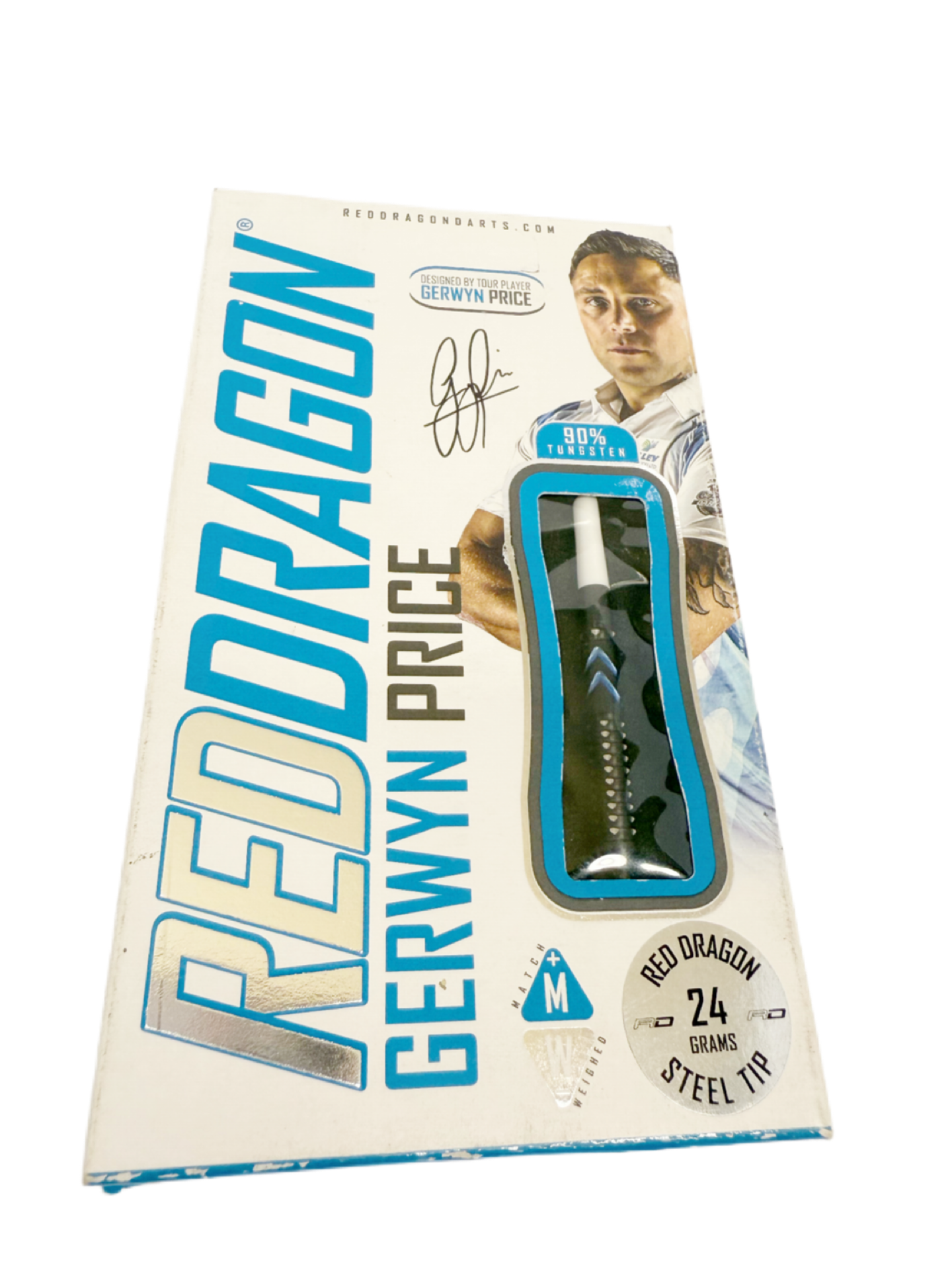 Red Dragon Gerwyn Price Iceman Blue Steel Tip Darts 26 grams