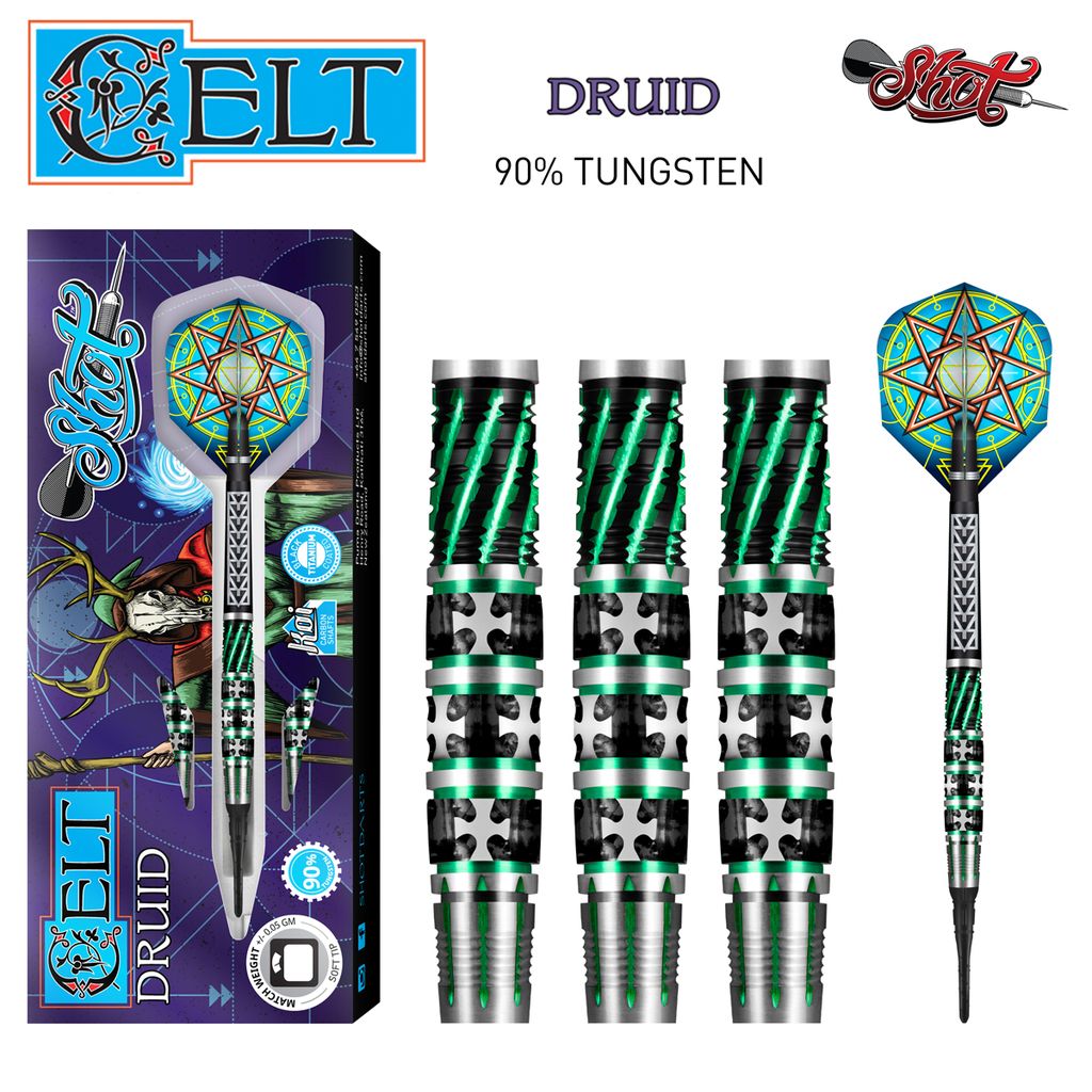 Shot Celt Druid 18 grams Soft Tip Darts