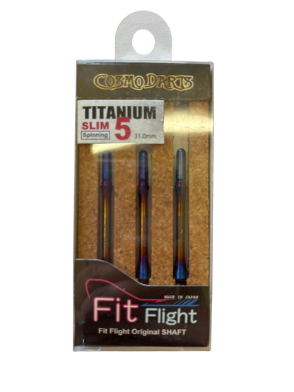 Fit Flight Colored Titanium Slim Spinning Shafts