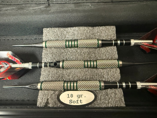 Piranha Knurling Green 18G Soft Tip Darts
