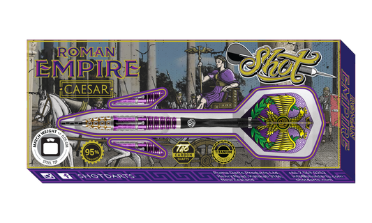 Shot Roman Empire Caesar 22G Steel Tip Darts