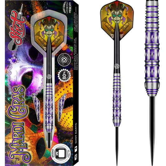 Shot Mardi Gras 24 grams Steel Tip Darts