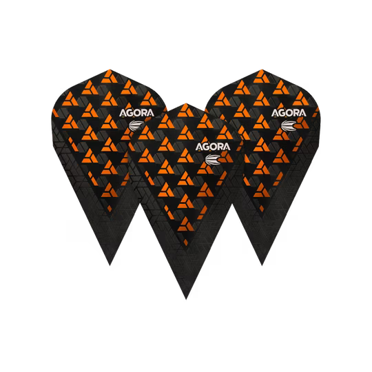 Target Agora Ghost + Orange No.6 Dart Flights