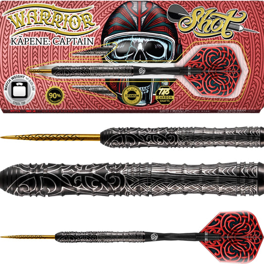 Shot Warrior Kapene 26G Steel Tip Darts
