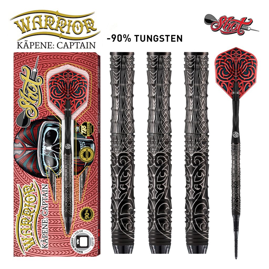 Shot Warrior Kapene: Captain 18 grams Soft Tip Darts
