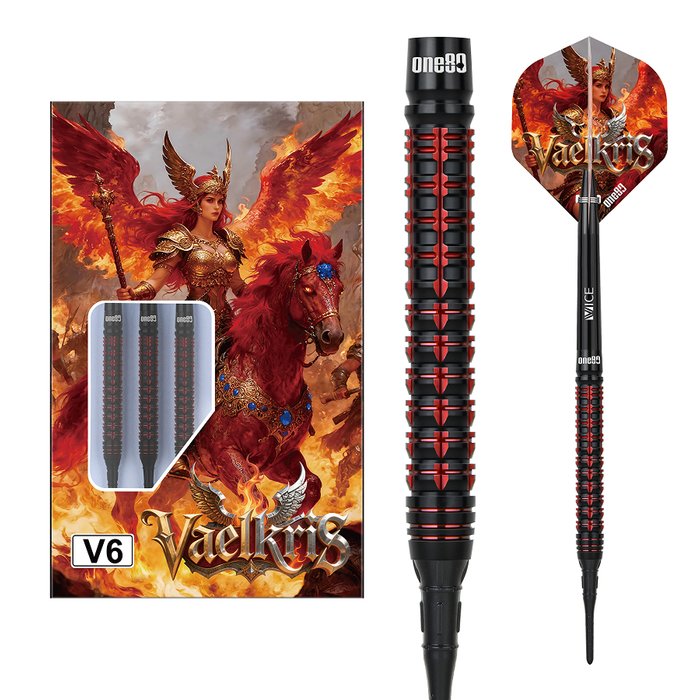 Vaelkris V6 ONE80 Soft Tip Darts 18 Grams