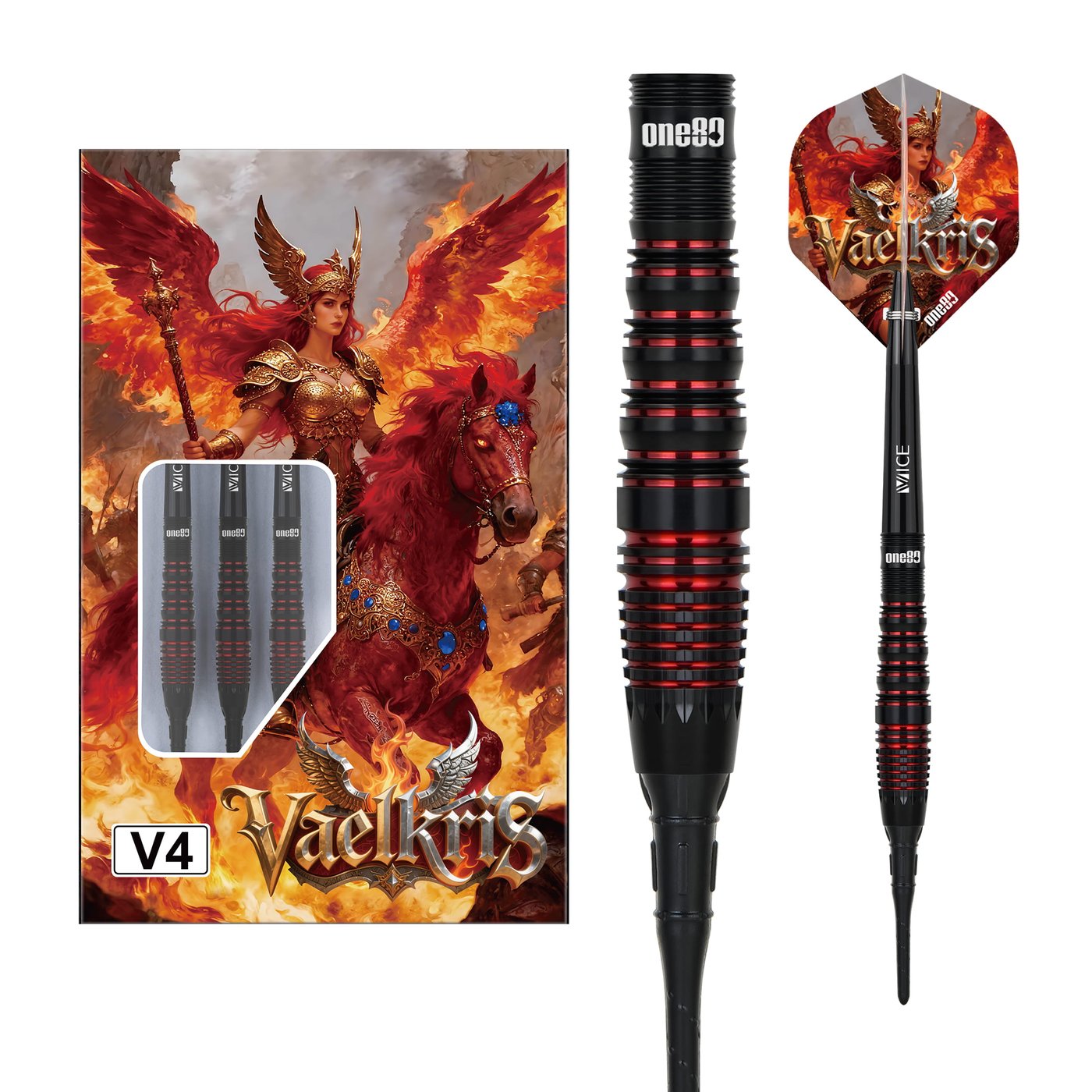 Vaelkris V4 ONE80 Soft Tip Darts 18G