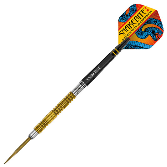 Red Dragon Peter Wright Snakebite Double World Champion SE Gold Plus Steel Tip Darts