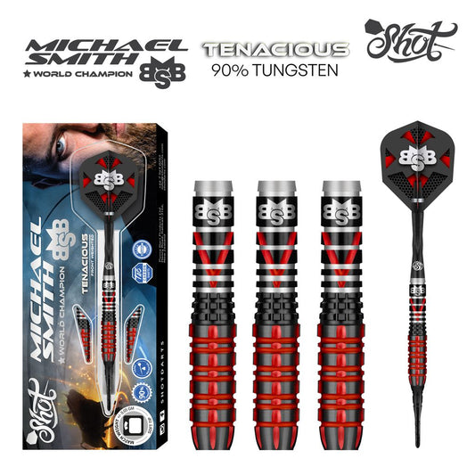 Shot Michael Smith Tenacious 18 grams Soft Tip Darts
