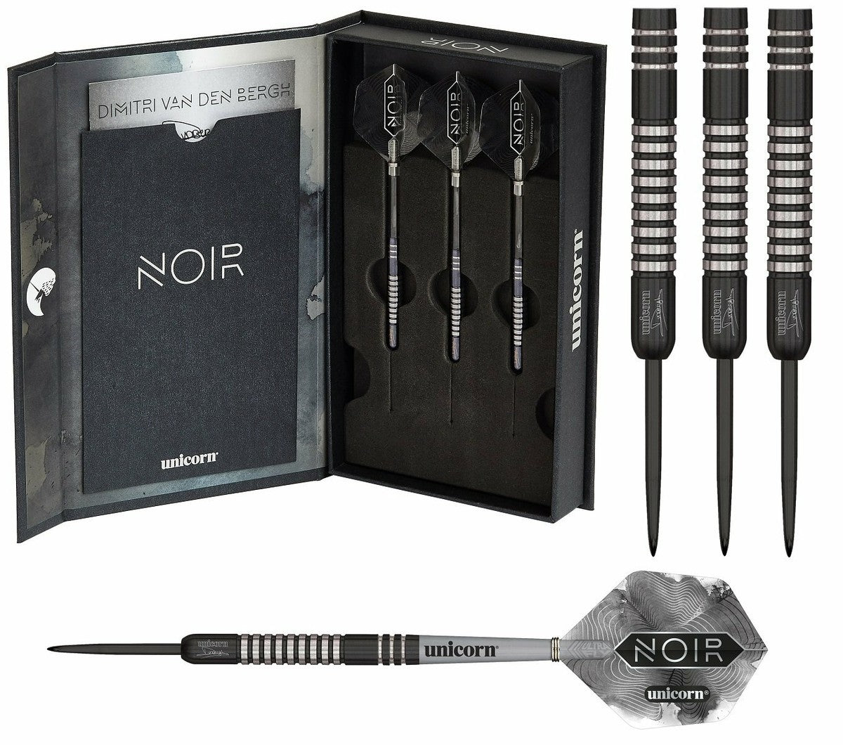 Unicorn Noir Dart Box Set Steel Tip - 24 grams
