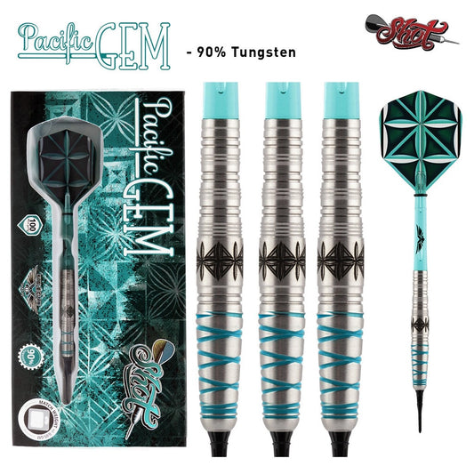 Shot Pacific Gem 25G Steel Tip Darts